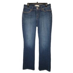LEVI'S Womens 529 Curvy Straight Jeans US 10S W30 L30 Blue Stretch Denim 32x29